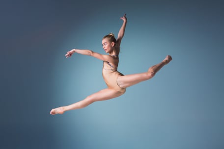 Leaping ballerina